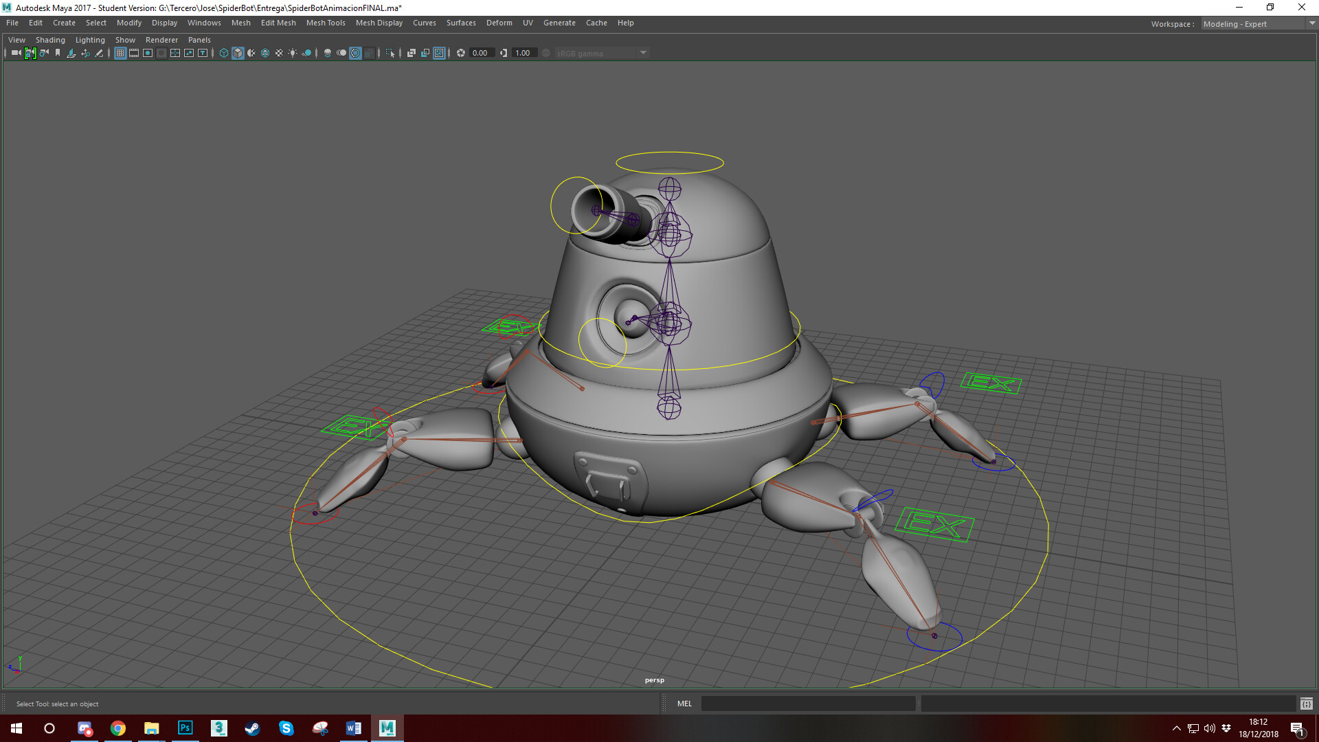ArtStation - SpiderBot Rig