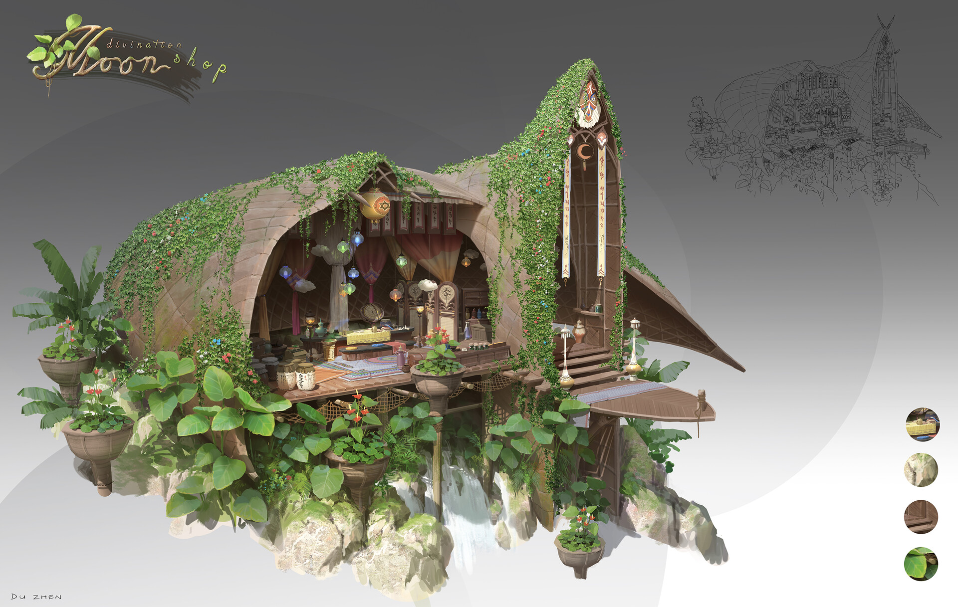 ArtStation - Moon divination shop