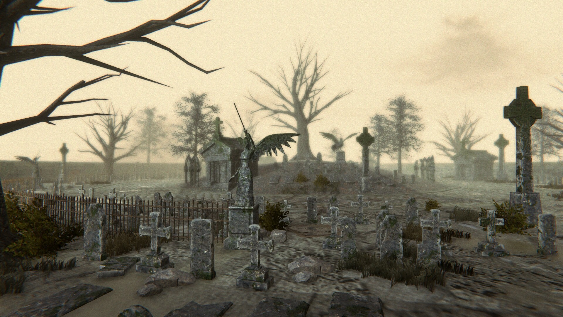 ArtStation - Graveyard Game Environment