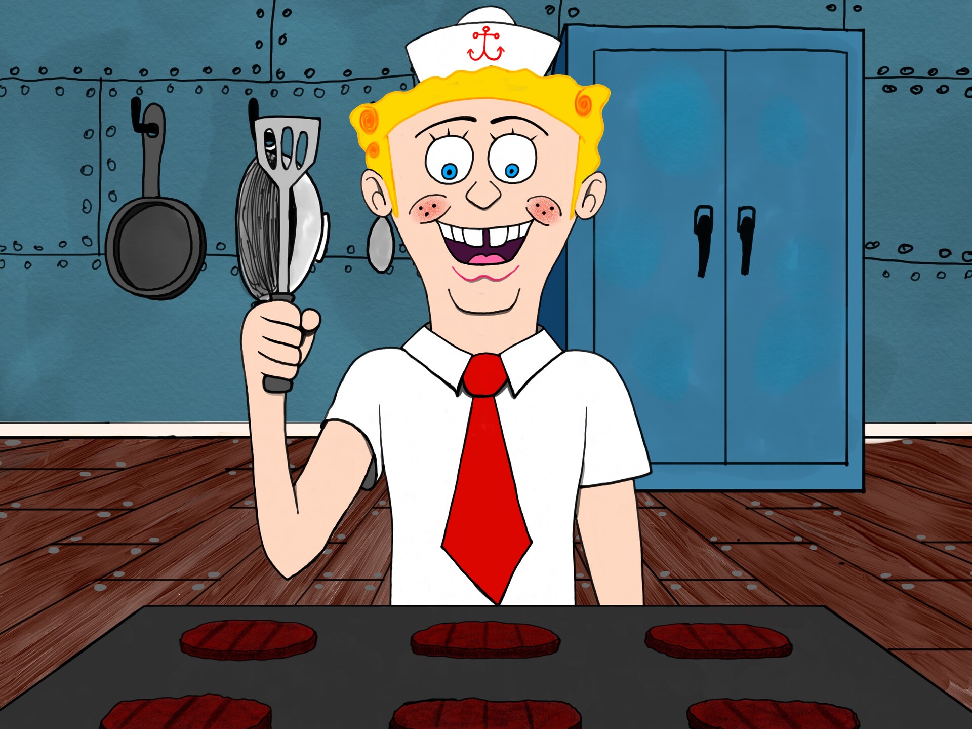 Enzo Takerian Boy Bob Human SpongeBob