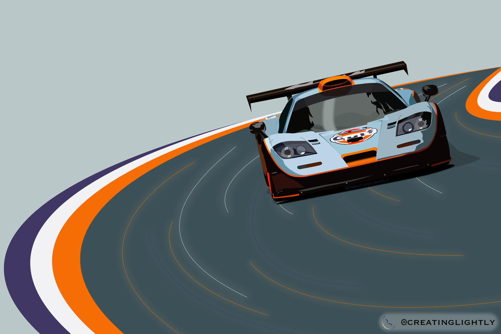 Artstation Mclaren F1 Gtr Gulf Livery Juanma Tastzian