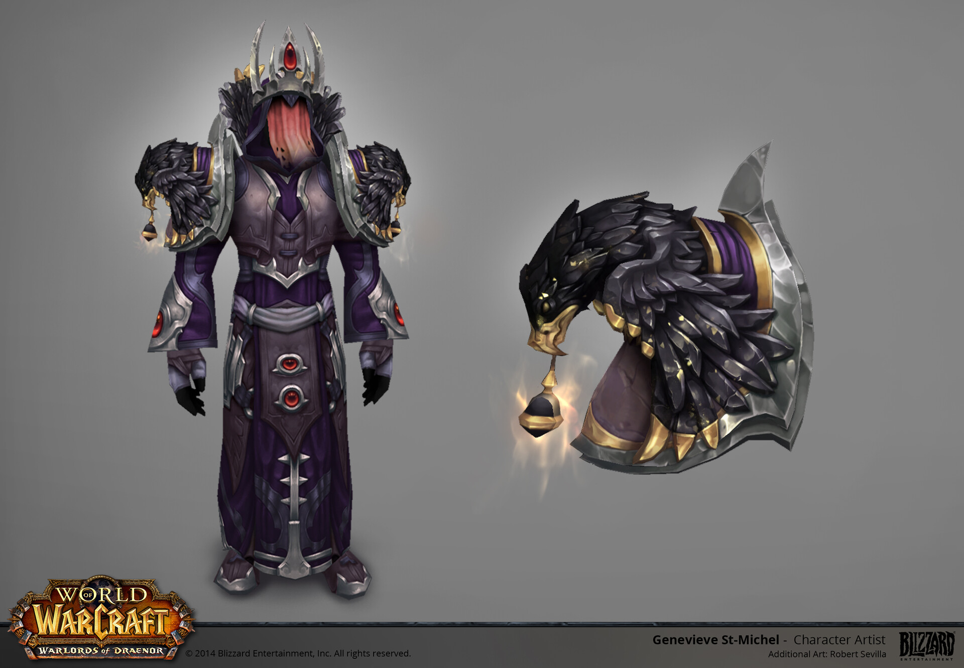 ArtStation - Warcraft - WOD - Priest Tier 17 Mythic