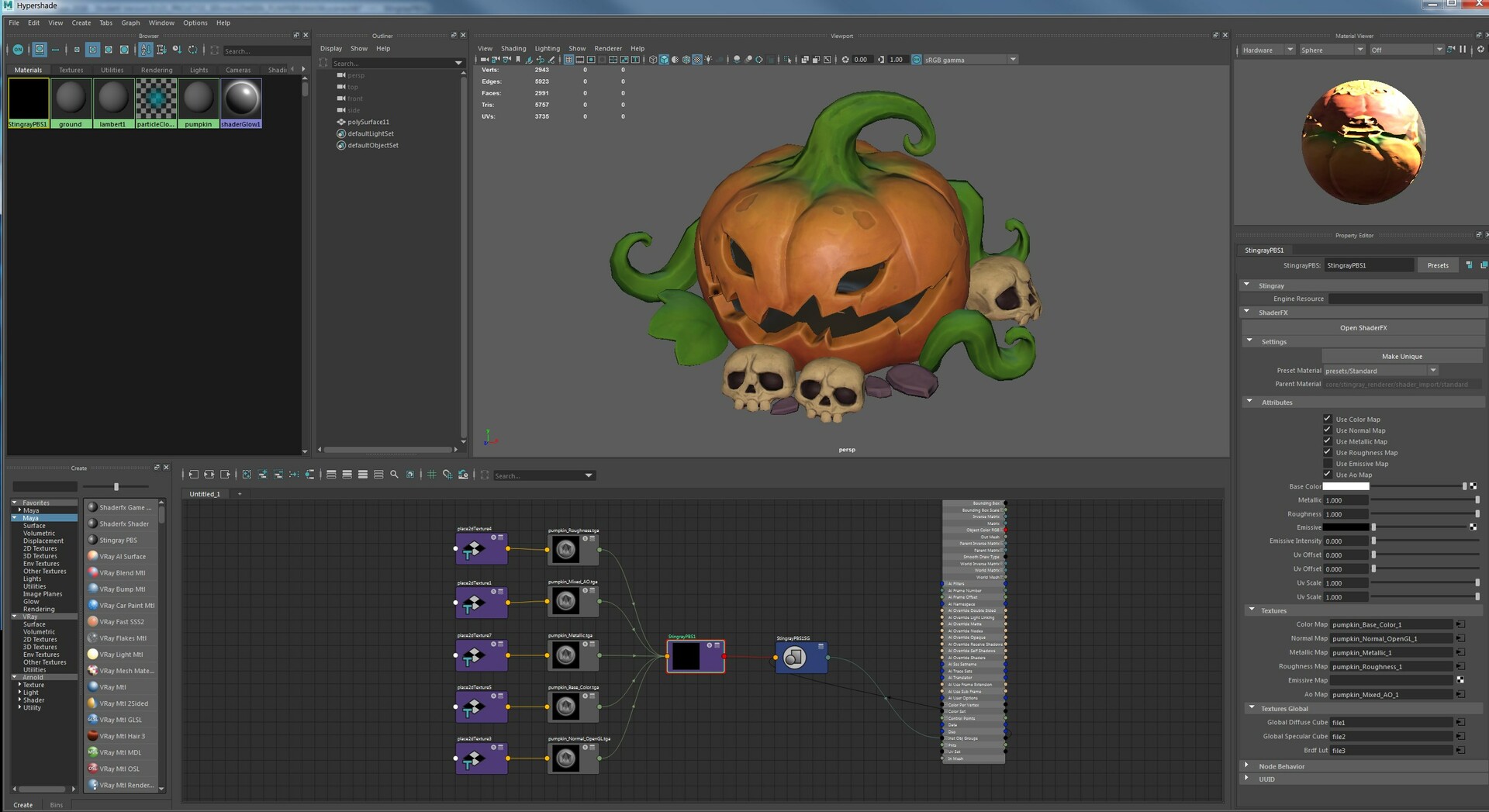 Artstation Isometric Halloween Pumpkin Otavio Liborio