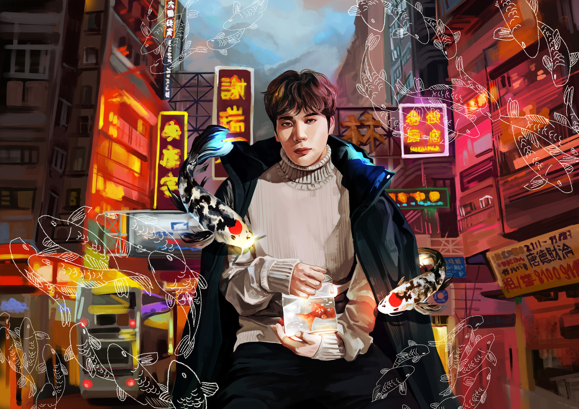 Jayee Lim Jackson Wang 2019 Birthday Illustration