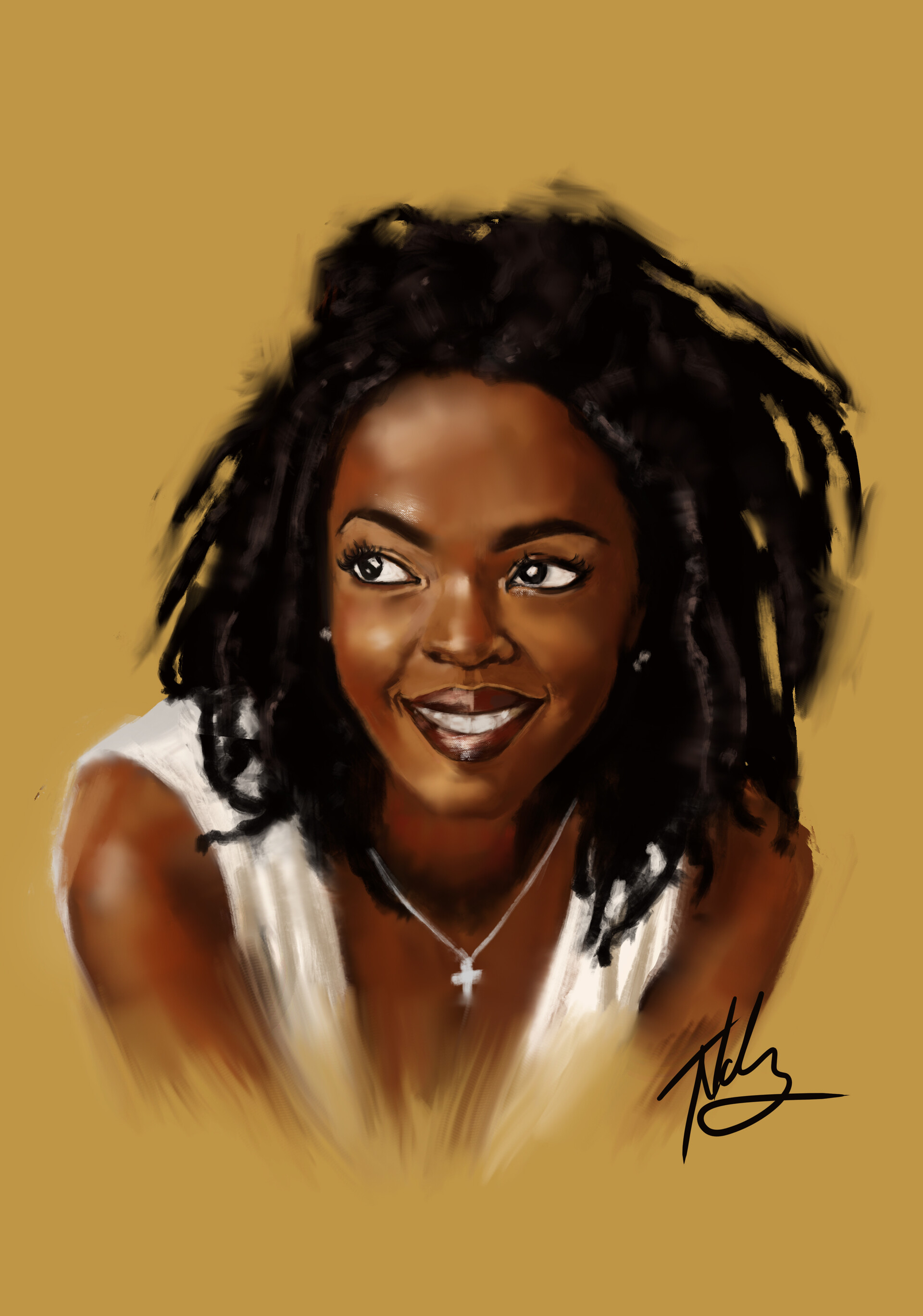 Artstation Fan Art Lauryn Hill Tatenda Ndove
