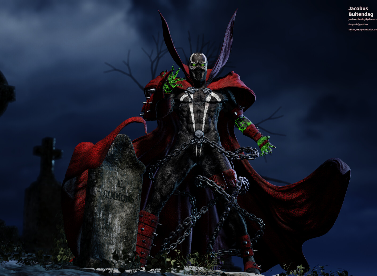 Rendered and posed Low res
