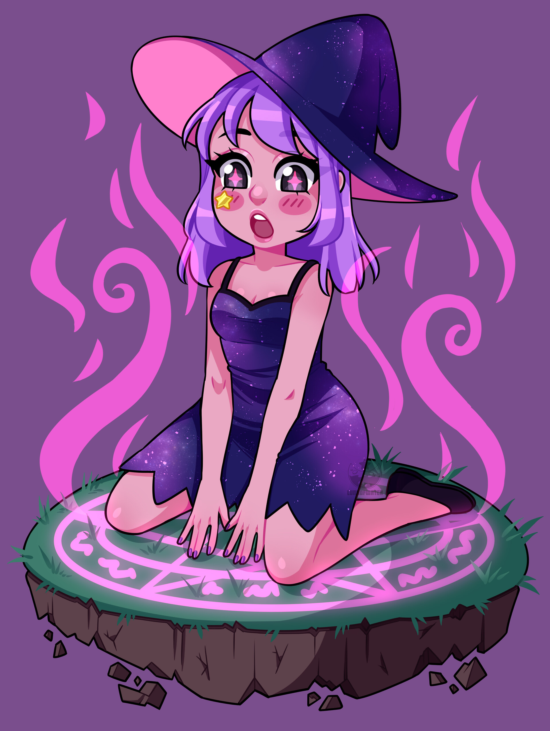 Artstation Summoning Witch Luna Potter Chibi poses pose traditionalart traditionaldrawing sketch chibianime anime drawing. artstation summoning witch luna potter