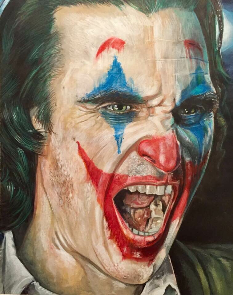 Joker - Joaquin Phoenix, Painting by Nathalie S.