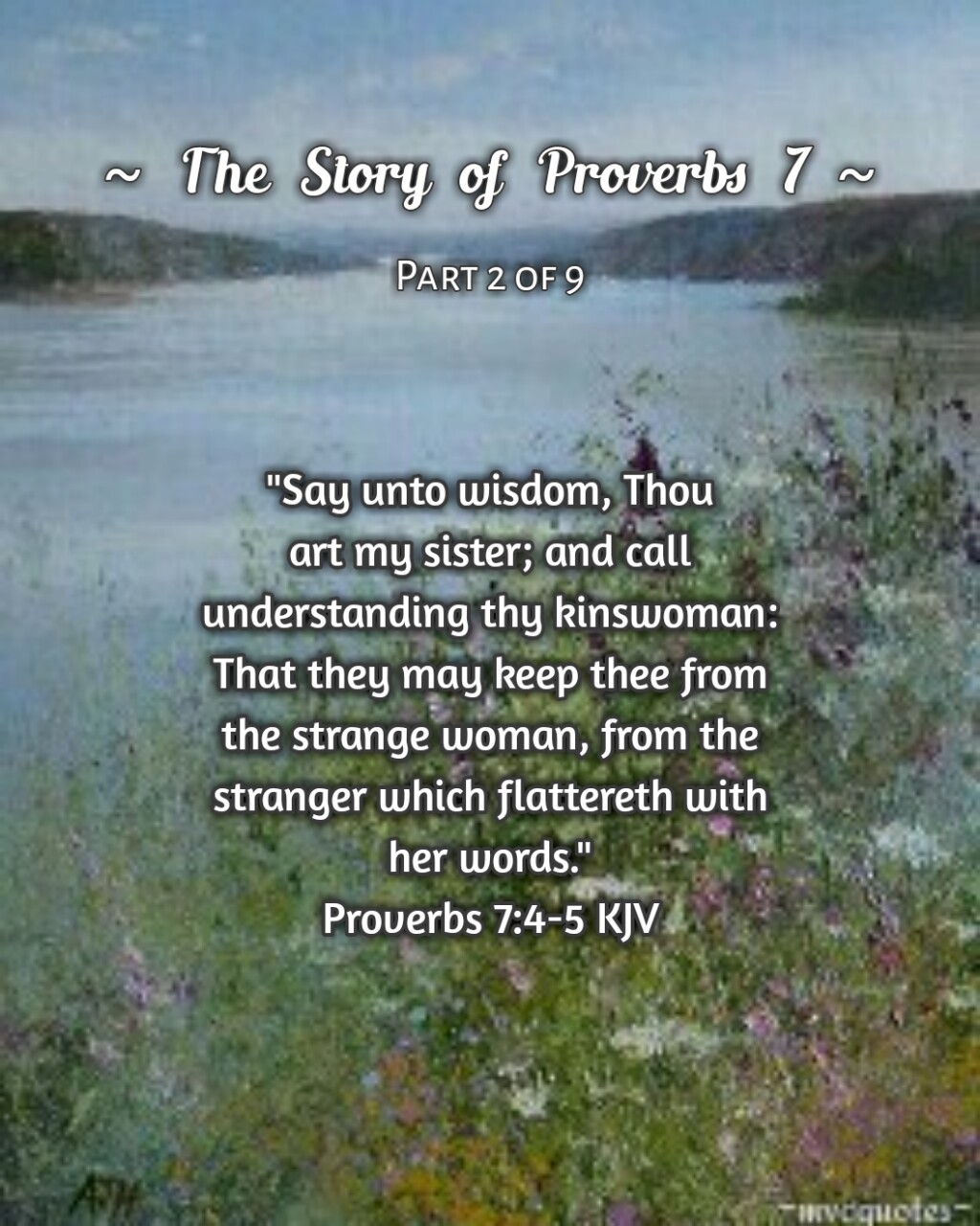 ArtStation - Proverbs 7:4-5, KJV Bible Quotes
