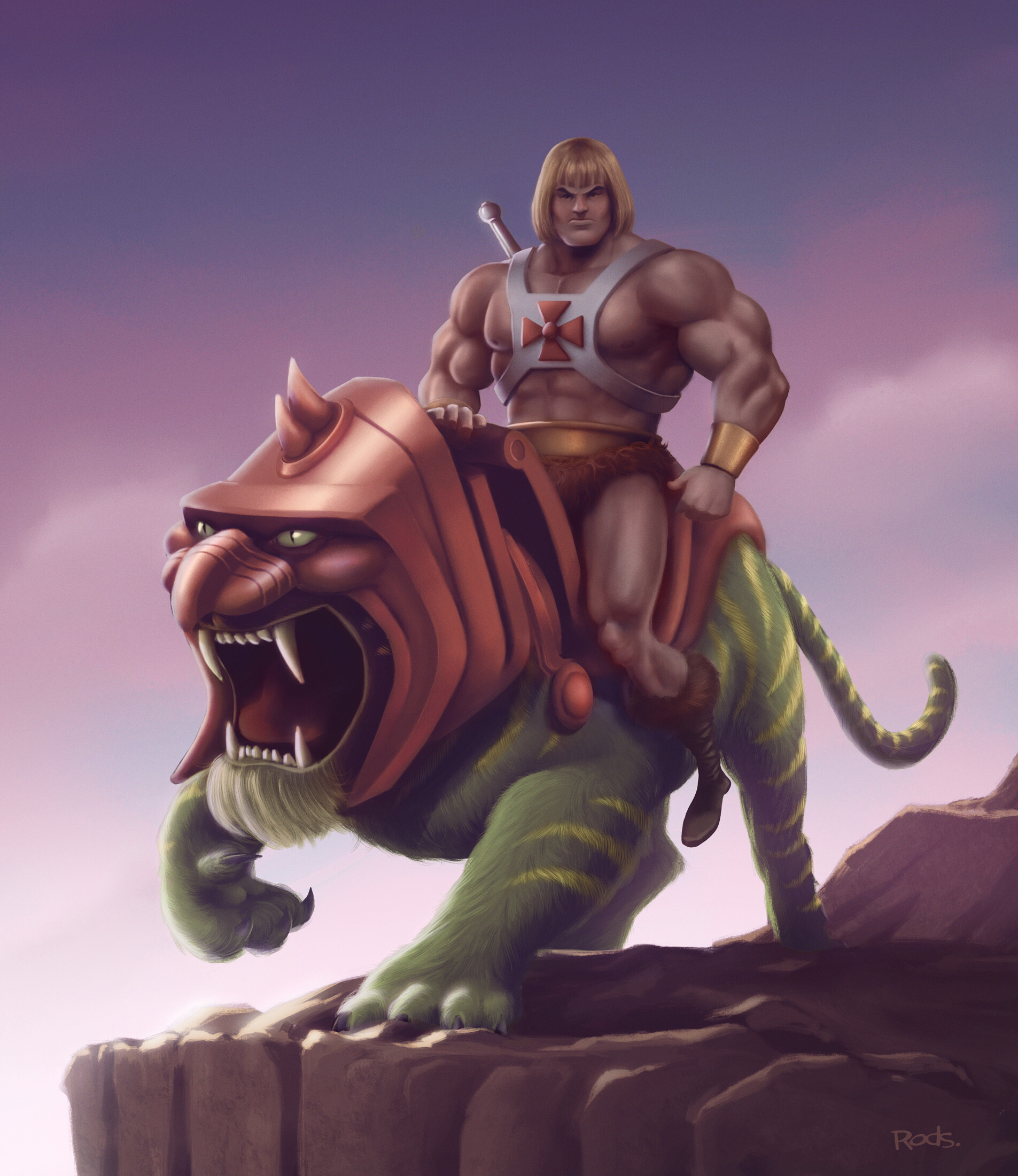 he man riding battlecat