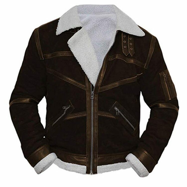 ArtStation - Power 50 Cent Brown Shearling Jacket, Famous Movie Jackets