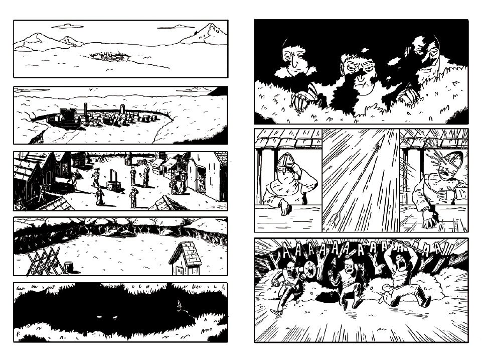 "Raiders From The North" inside pages