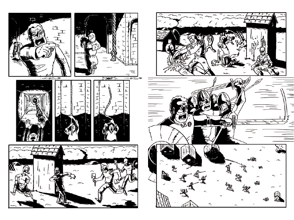 "Raiders From The North" inside pages