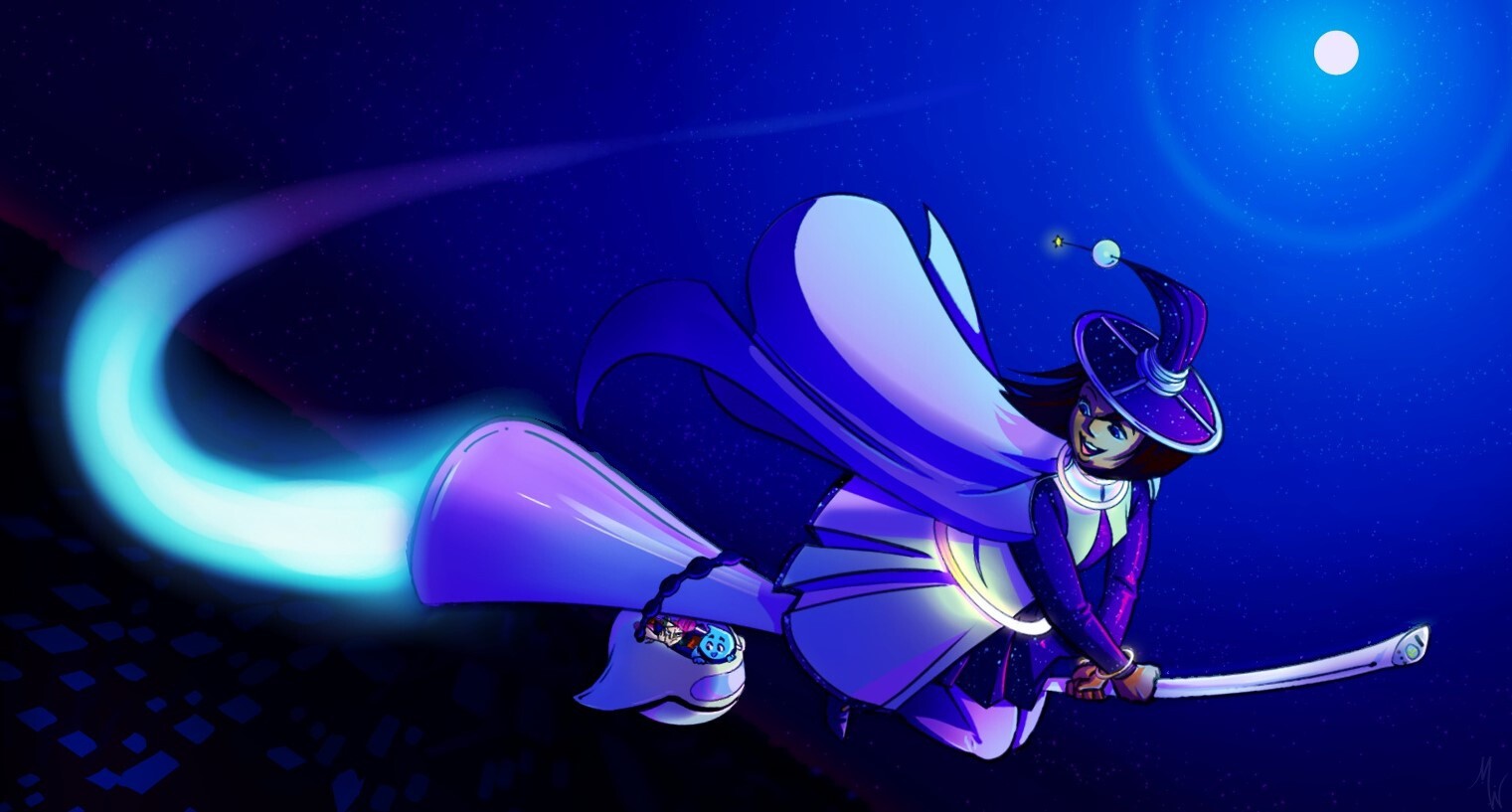 Chibi Michaela Lilly The Space Witch The illustration is available for download in high resolution quality up to 1696x2400 and in eps file format. chibi michaela lilly the space witch