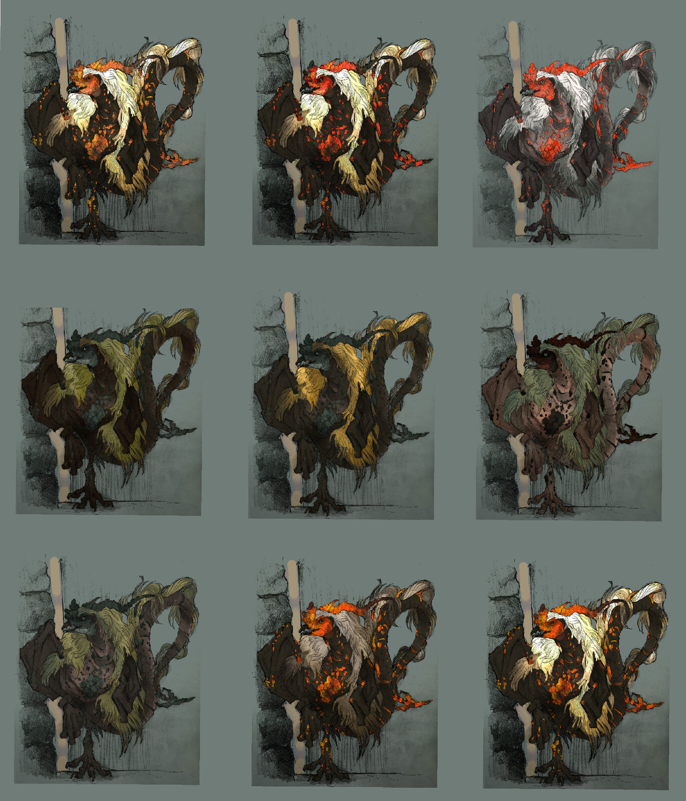 color tests. I might still do #4 someday, swamp-atrice! 