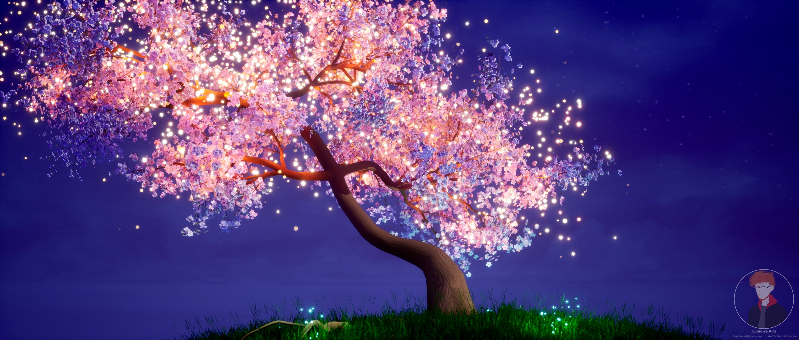 Brendon Kibler Portoflio - Mystical Cherry Tree Animated Wallpaper