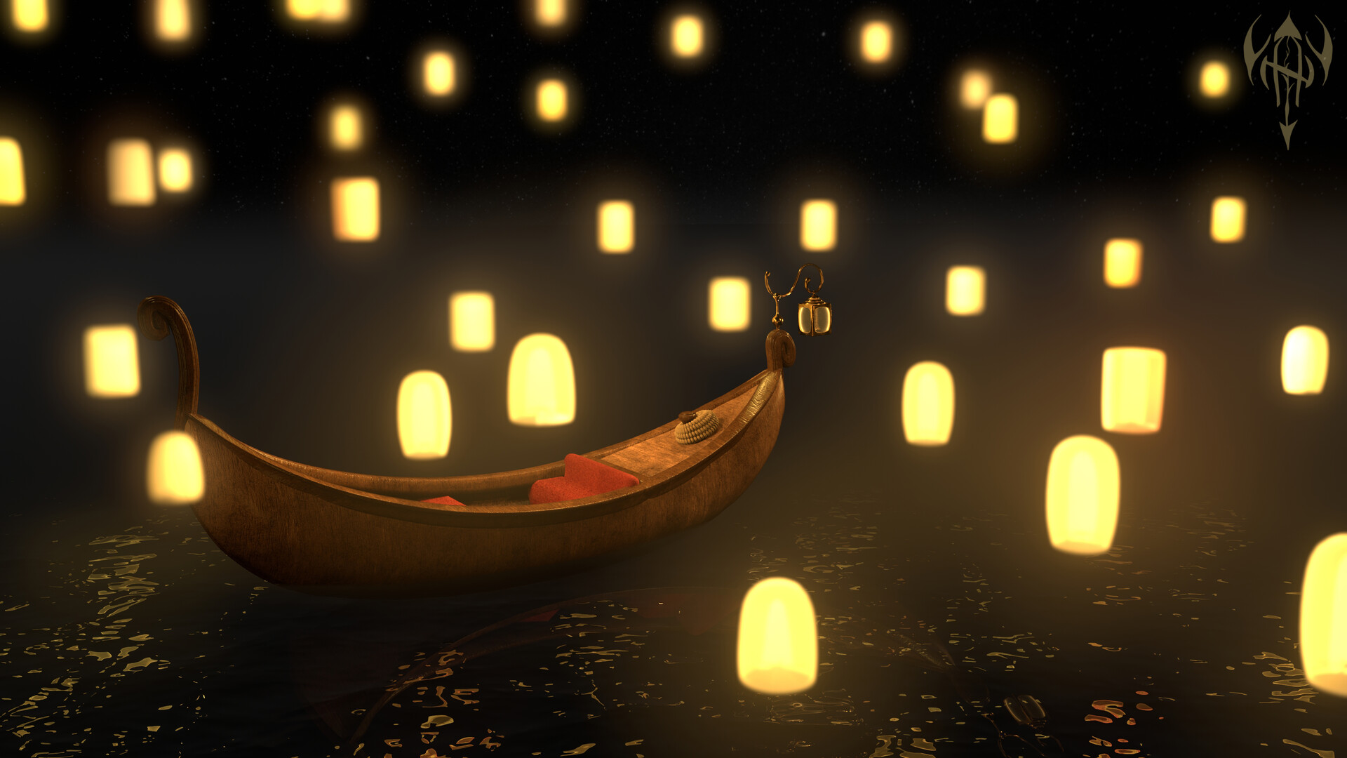 ArtStation Romantic Boating