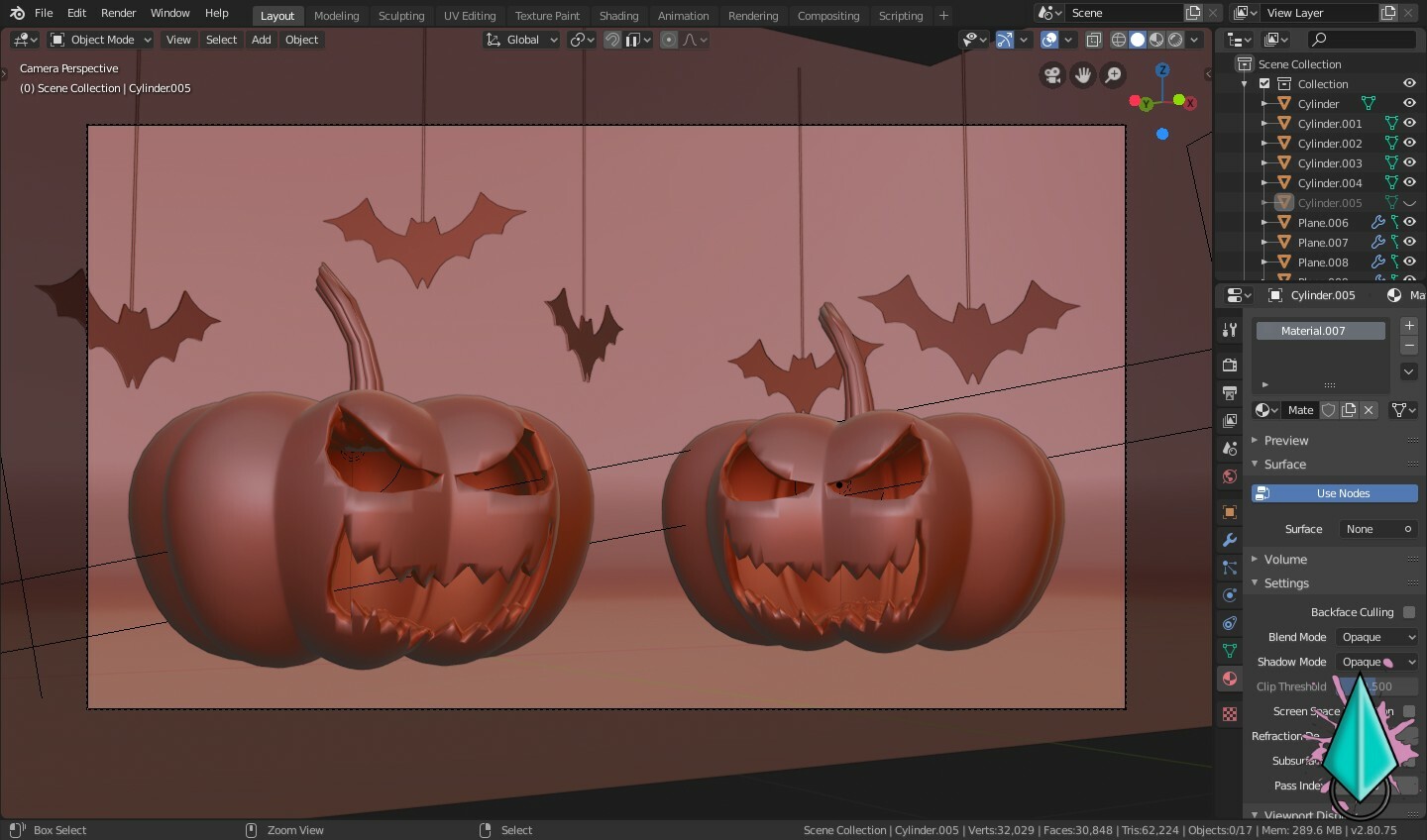 Artstation Pumpkin Halloween 3d Model Muhammad Nizar