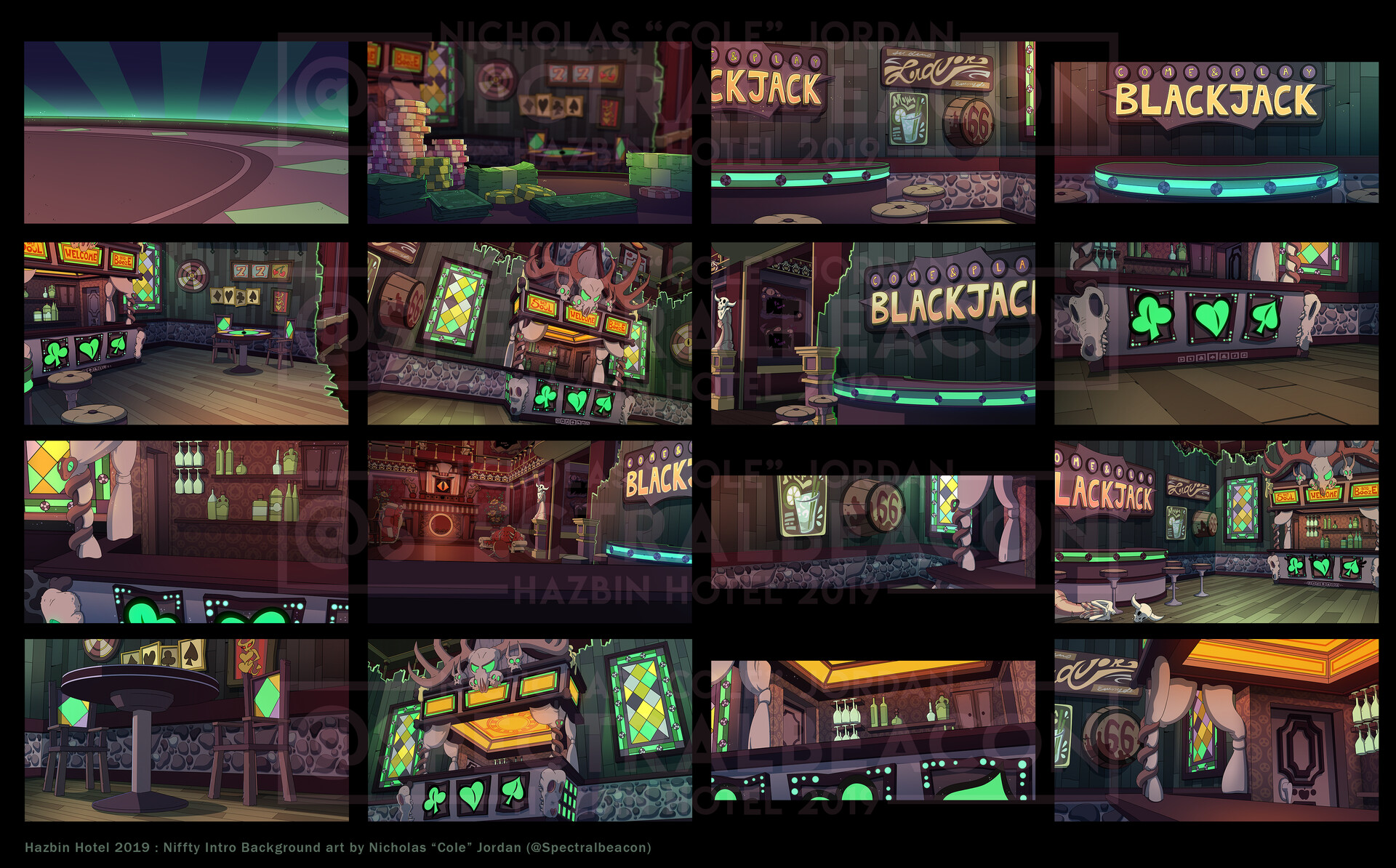 Nicholas cole jordan hazbin hotel husk bar backgrounds