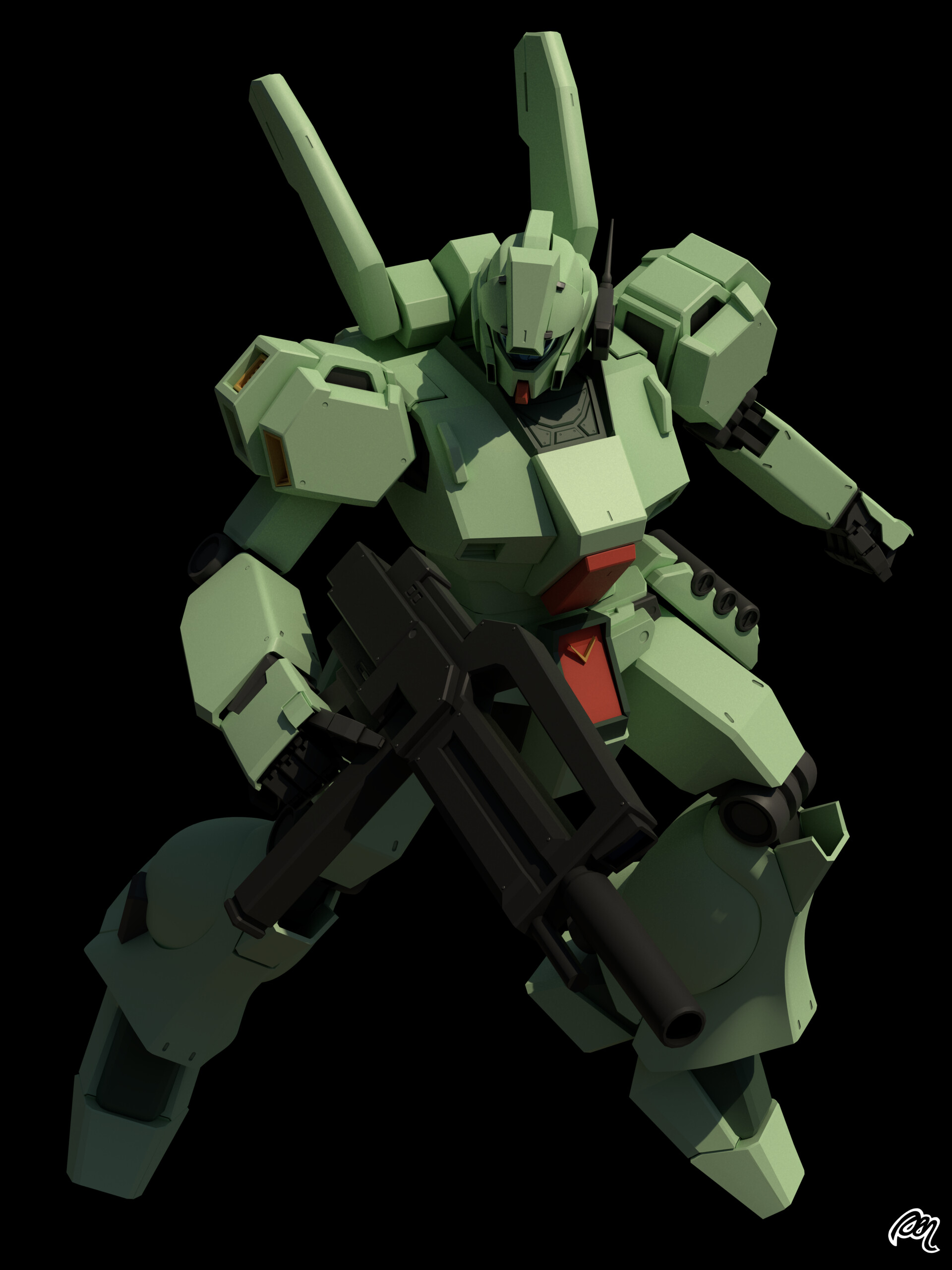 ArtStation - RGM-89D Jegan Type-D