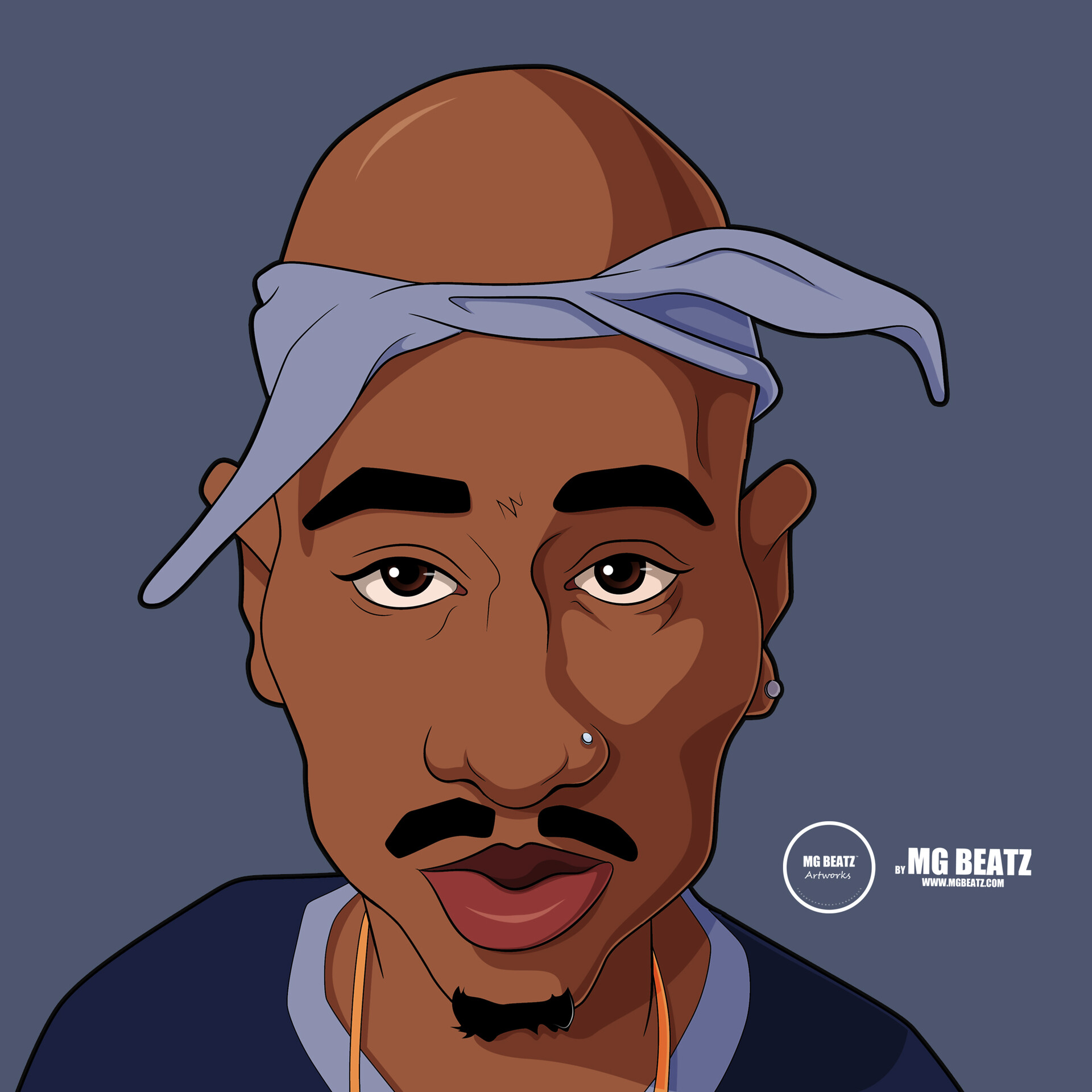 tupac cartoon