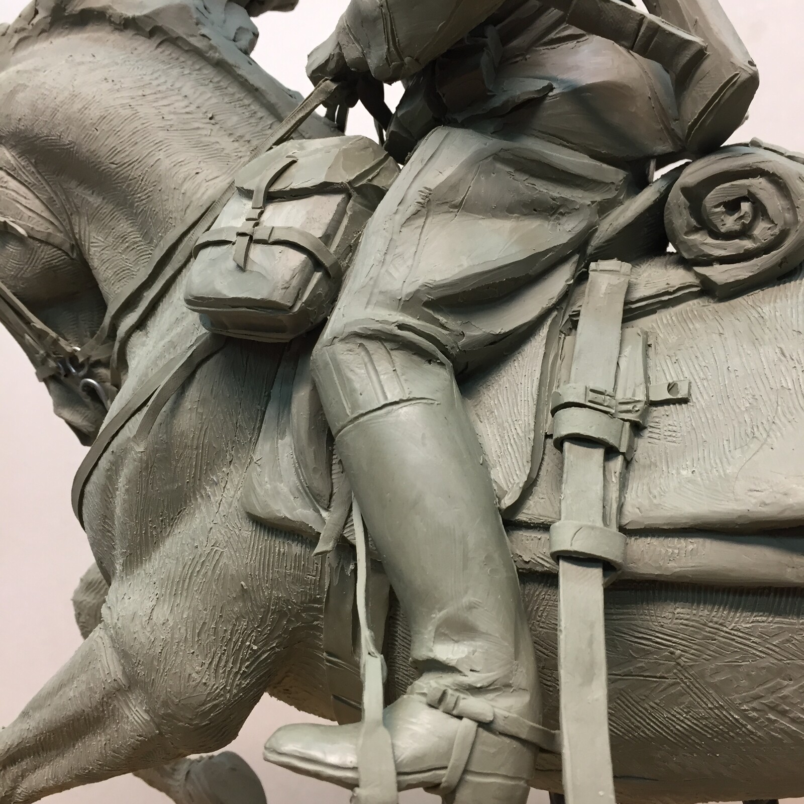 Concept of the Polish Cavalry monument - fragment.