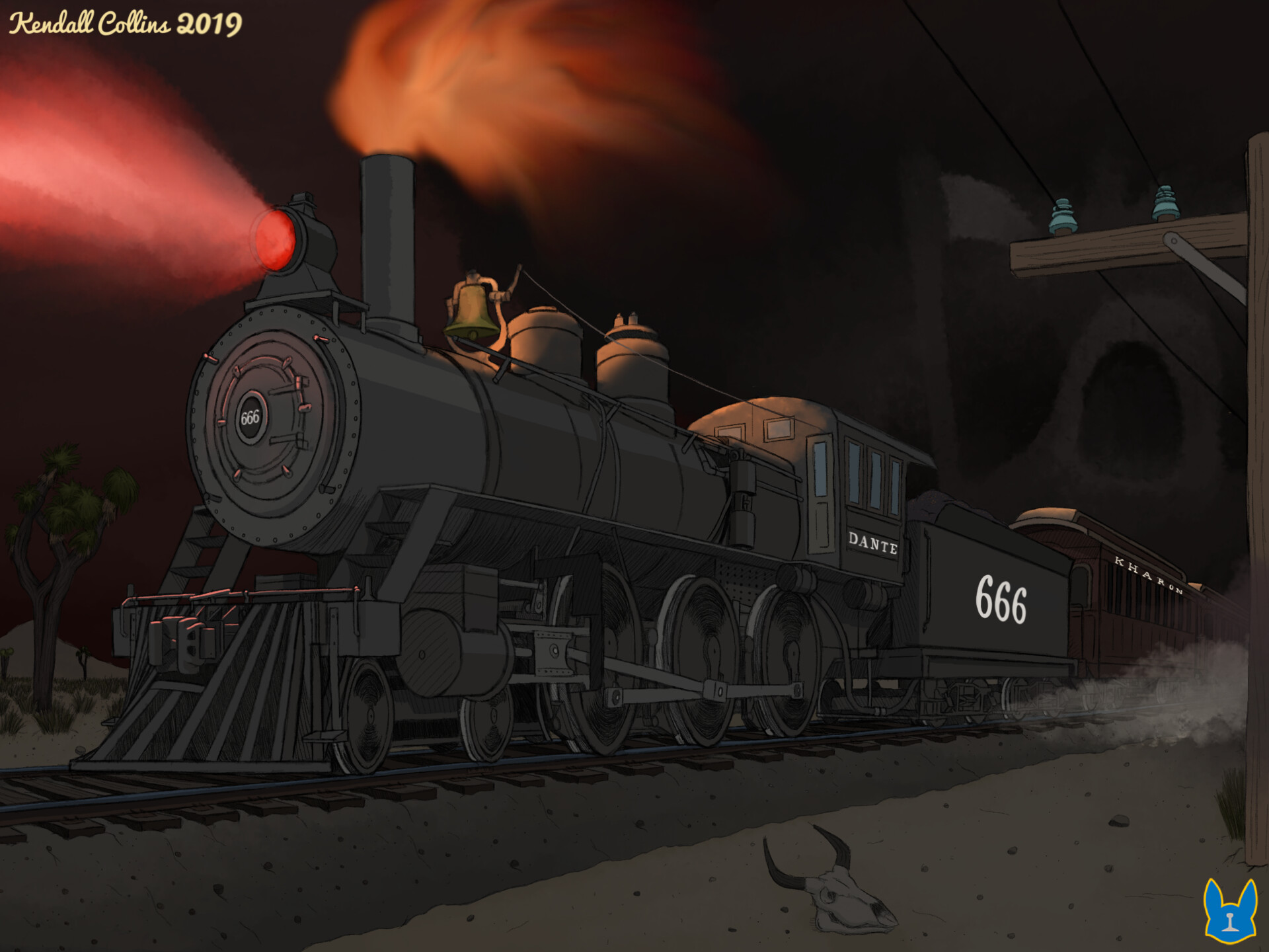 ArtStation - The Long Black Train 2019