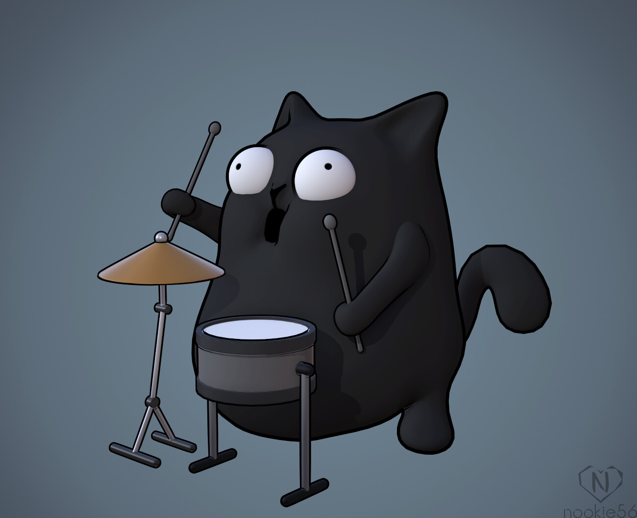 Кот мем игра. БАДМ ТСС. Бадум бадум. Кот с барабанами. Кот барабанщик.