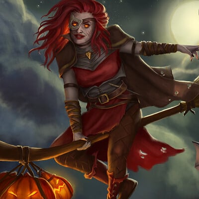 Gislaine avila witch halloween