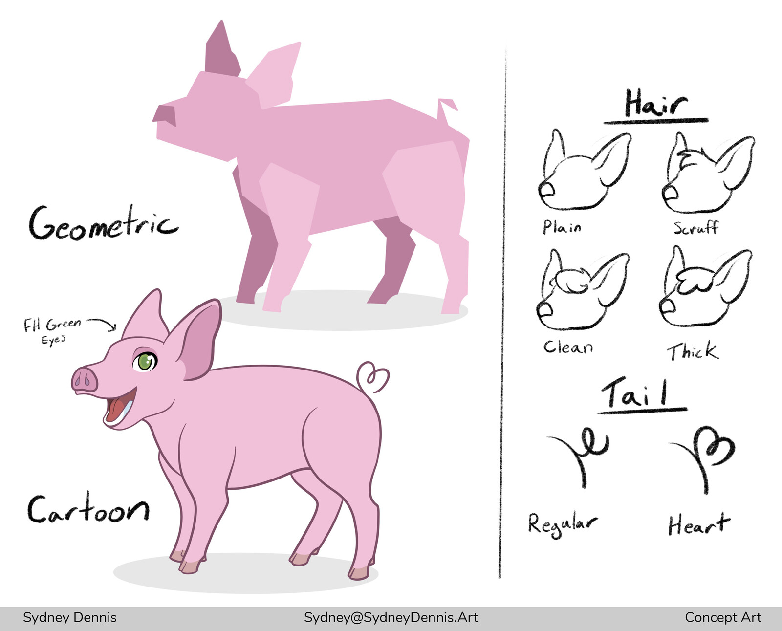 Concept Art.
Creating a cartoon rendition of the FH mascot.