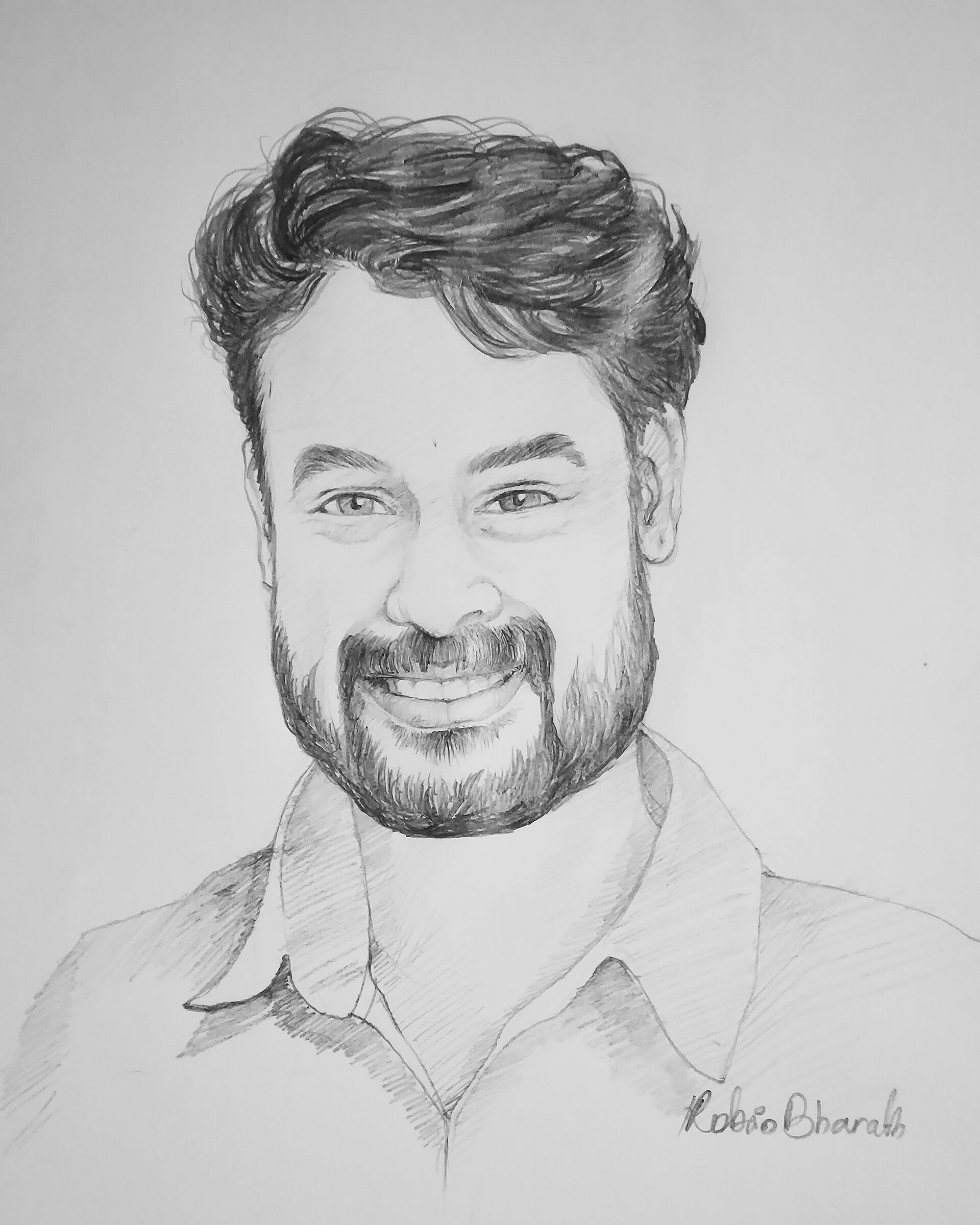 Artstation Pencil Drawing Tovino Thomas Robin Bharath