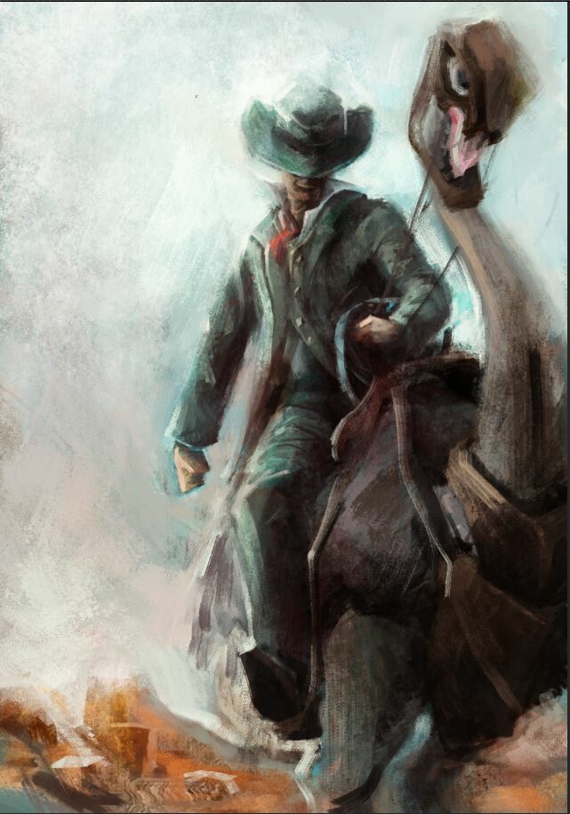 Ostrich cowboy on sale