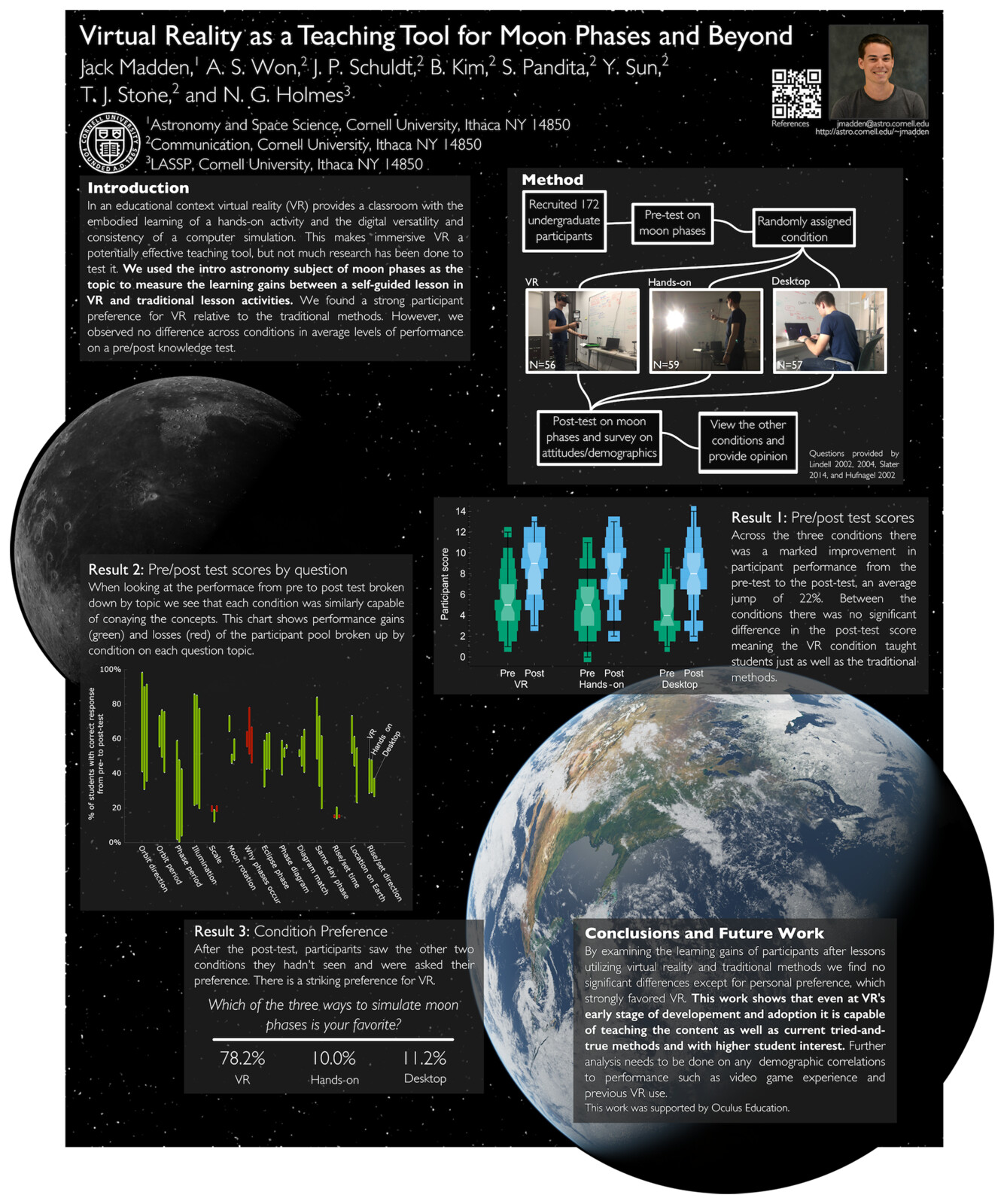 [Poster] Virtual Reality as a Teaching Tool for Moon Phases and Beyond