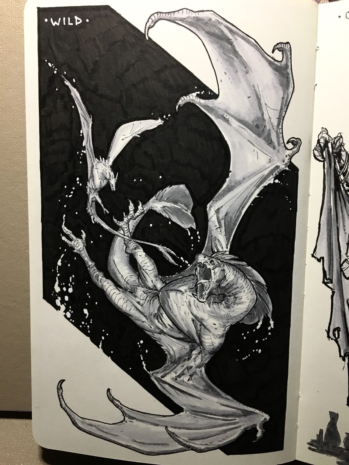Day 16 of inktober 2019! Wild! Crazy things can happen!