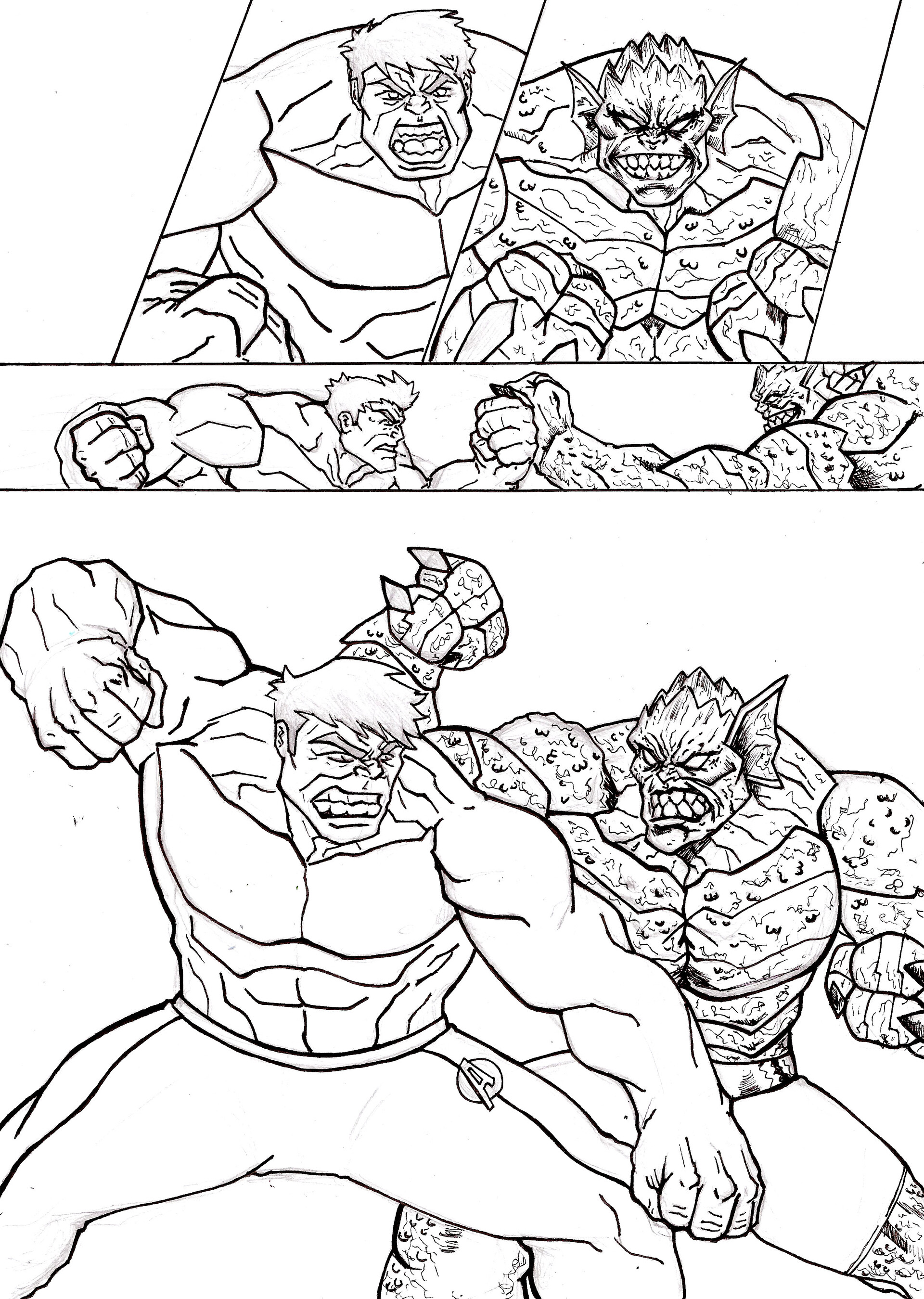 44+ Abomination and hulk fighting coloring page ideas