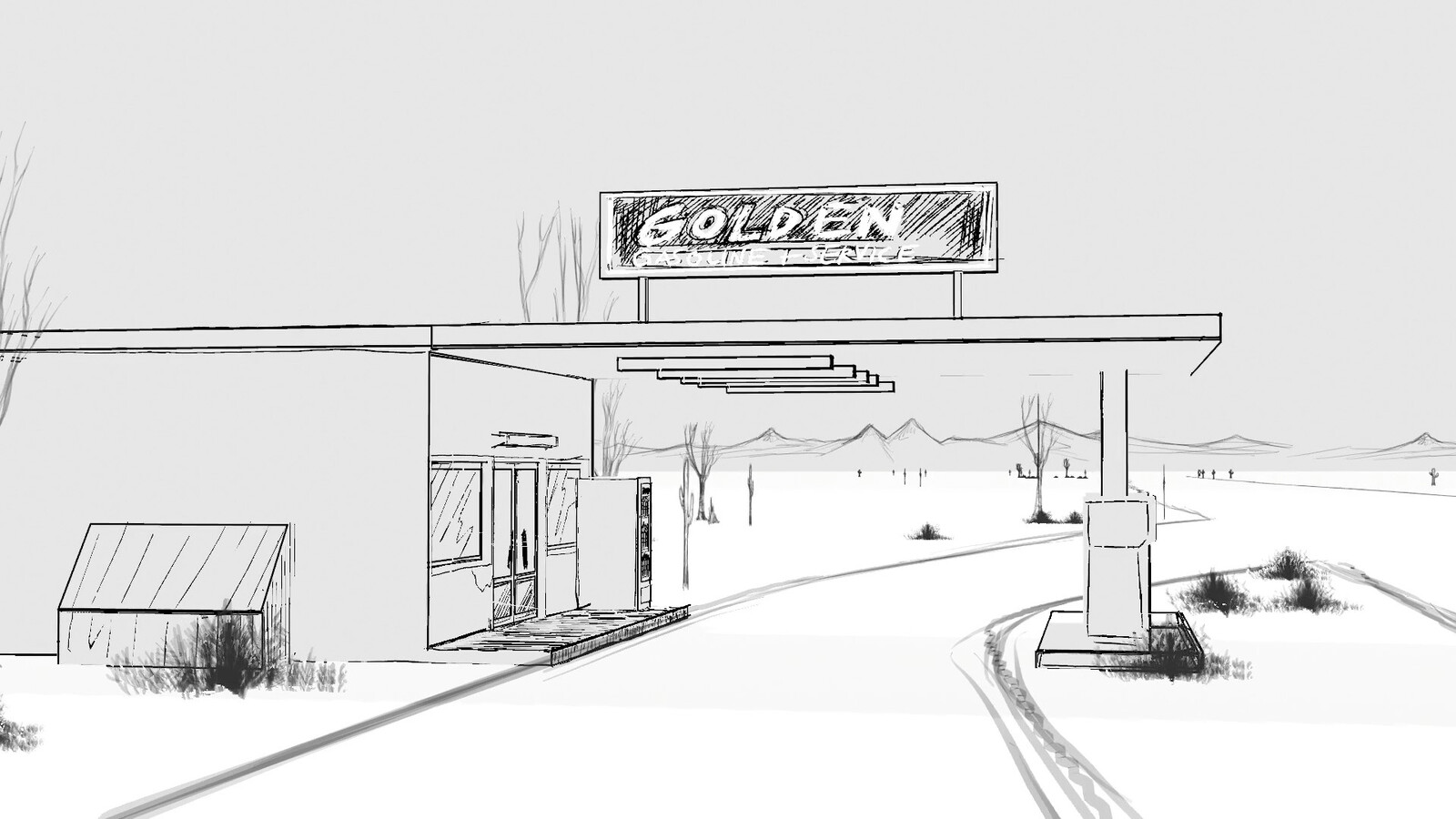 BLENDER 2.8 grease pencil storyboard animatic BRAND X