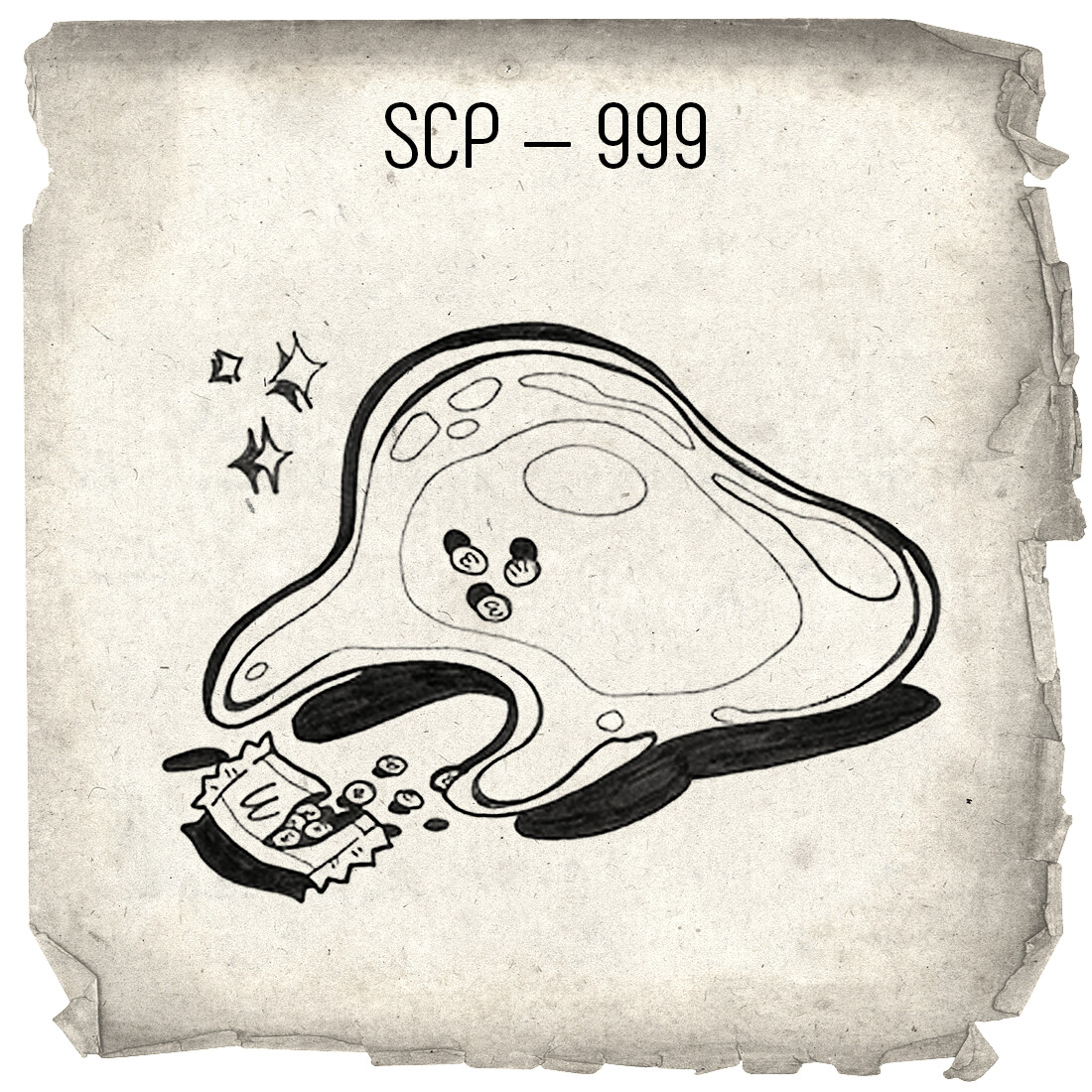 Luis HHS on X: Day 10 - SCP-999 O SCP mais fofo que existe #inktoberday10  #Inktober2019 #inktober #SCPfoundation #SCP  / X