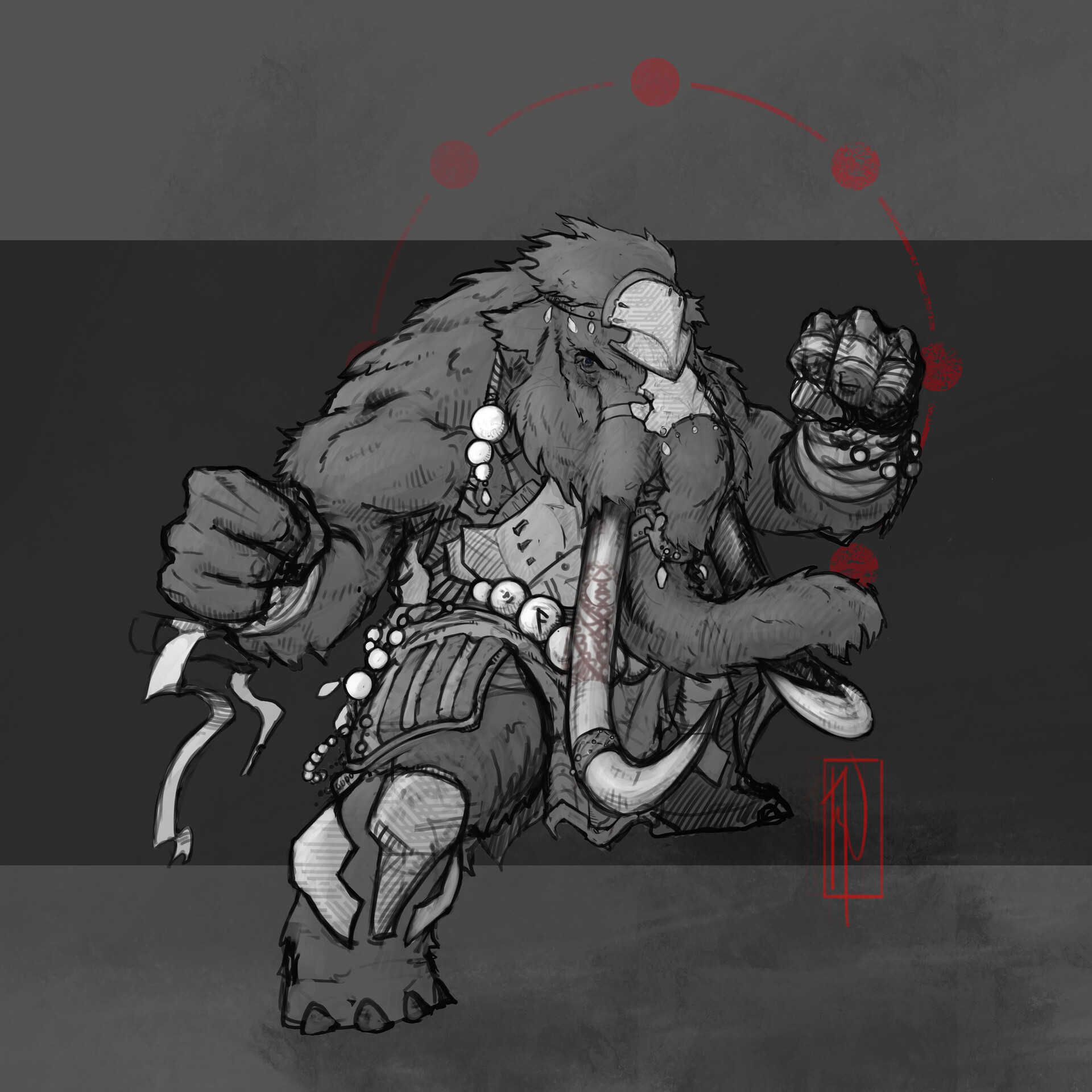 Artstation Loxodon Monk Nicholas Rookzer0 Dungeons and dragons rules dnd dragons dungeons and dragons homebrew the witcher arcane knight 5e dnd dnd races dnd classes dungeon master's guide. loxodon monk nicholas rookzer0