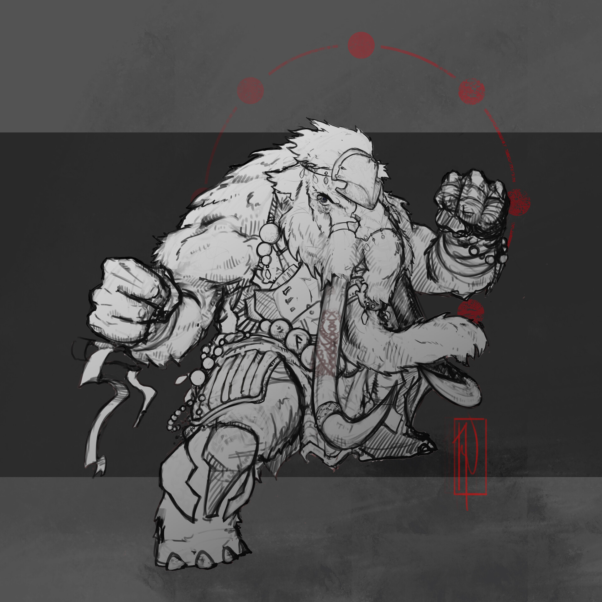 Artstation Loxodon Monk Nicholas Rookzer0 Described in the guildmasters' guide to ravnica. artstation loxodon monk nicholas