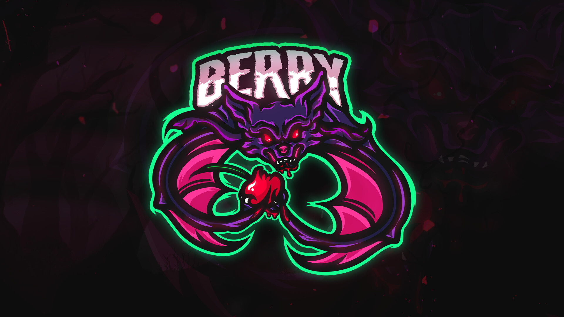 Artstation Bat Logo Mascot Esports Aidana Jeenisova