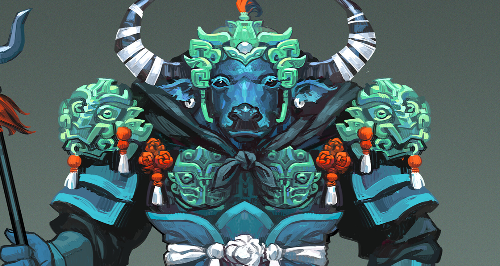 Rebecca Hu - Ox Head and Horse Face