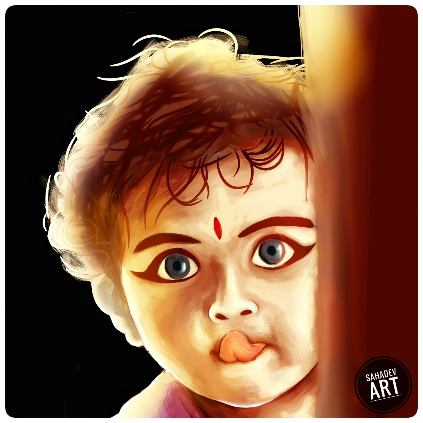 ArtStation - Tamil baby sweet look