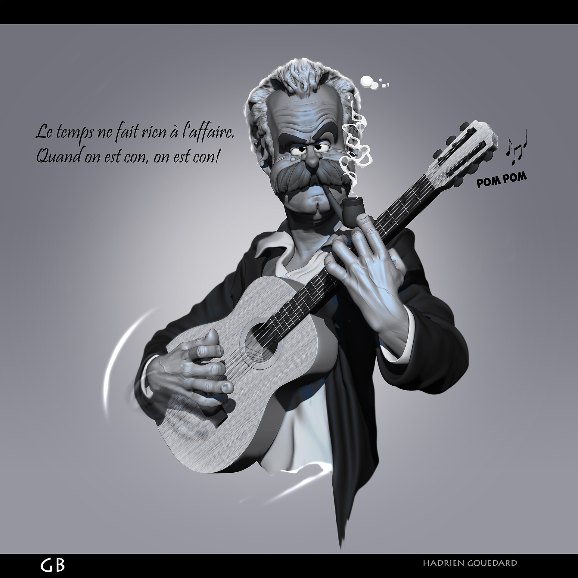 Artstation Pom Pom Pom Hadrien Gouedard Aya nakamura — pompom 03:10. artstation