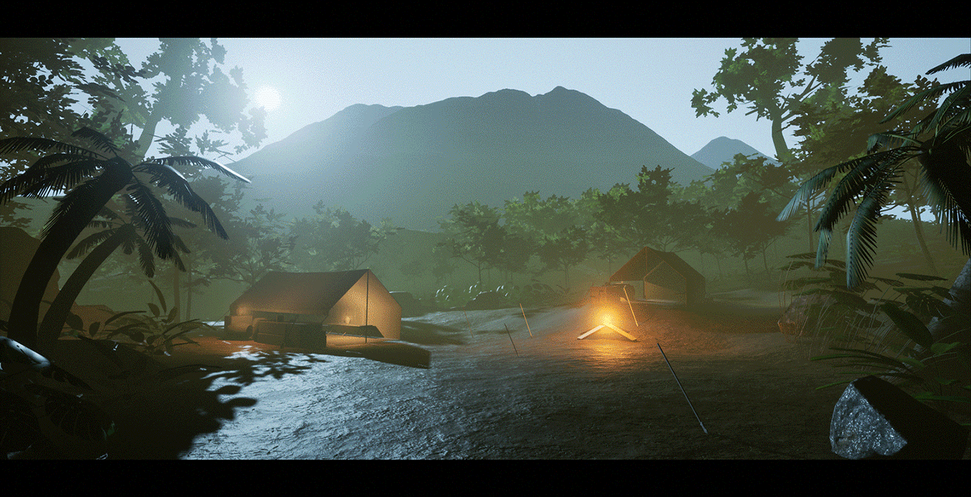 Progress GIF (Changed to daylight mid project to see the quality of the scene better)