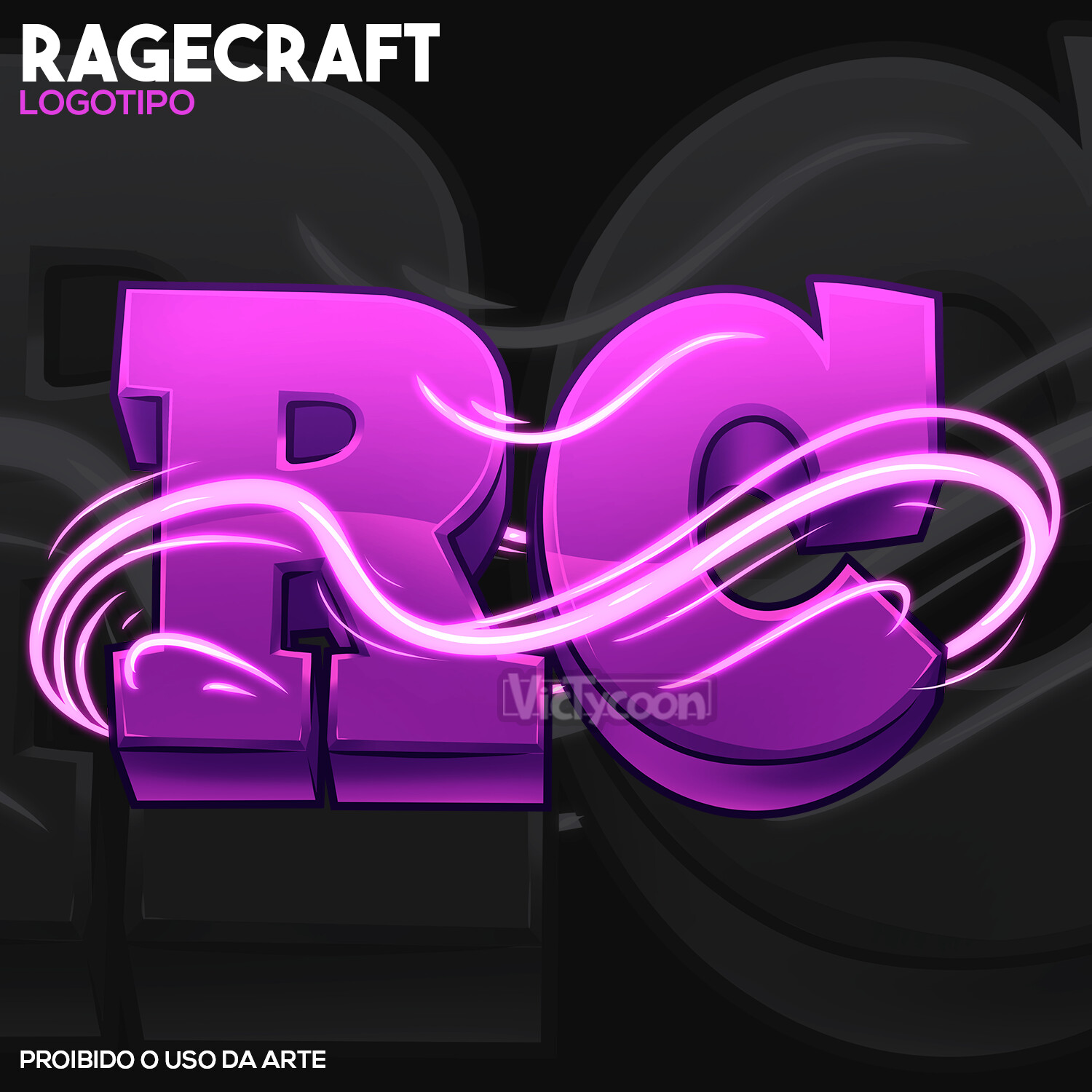 Artstation Logo Rage Craft Minecraft Server Victycoon Art