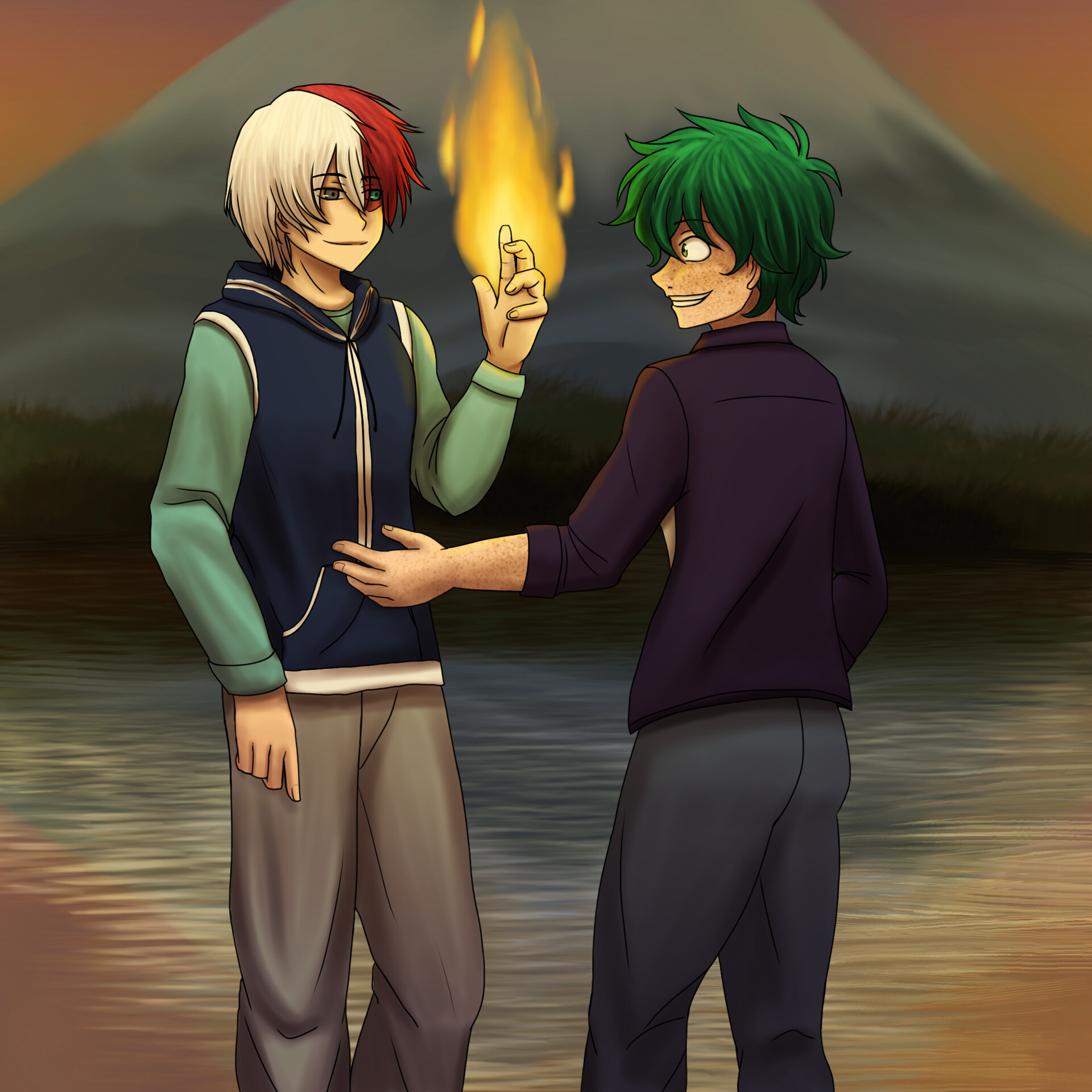 Artstation Todoroki Midoriya 4 Mha Fanart Raquel Laranjeira