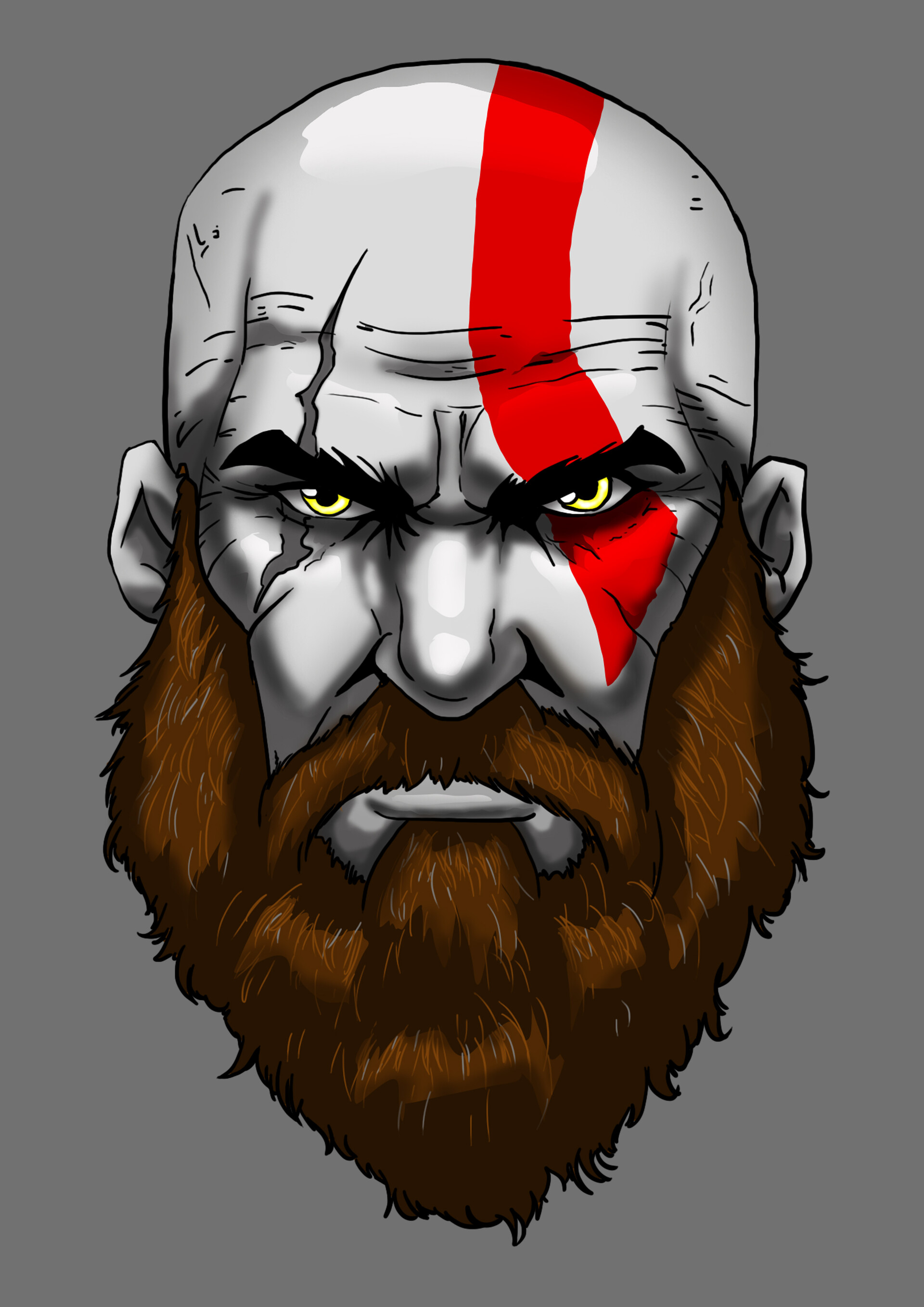 ArtStation - Kratos son of Zeus God of war