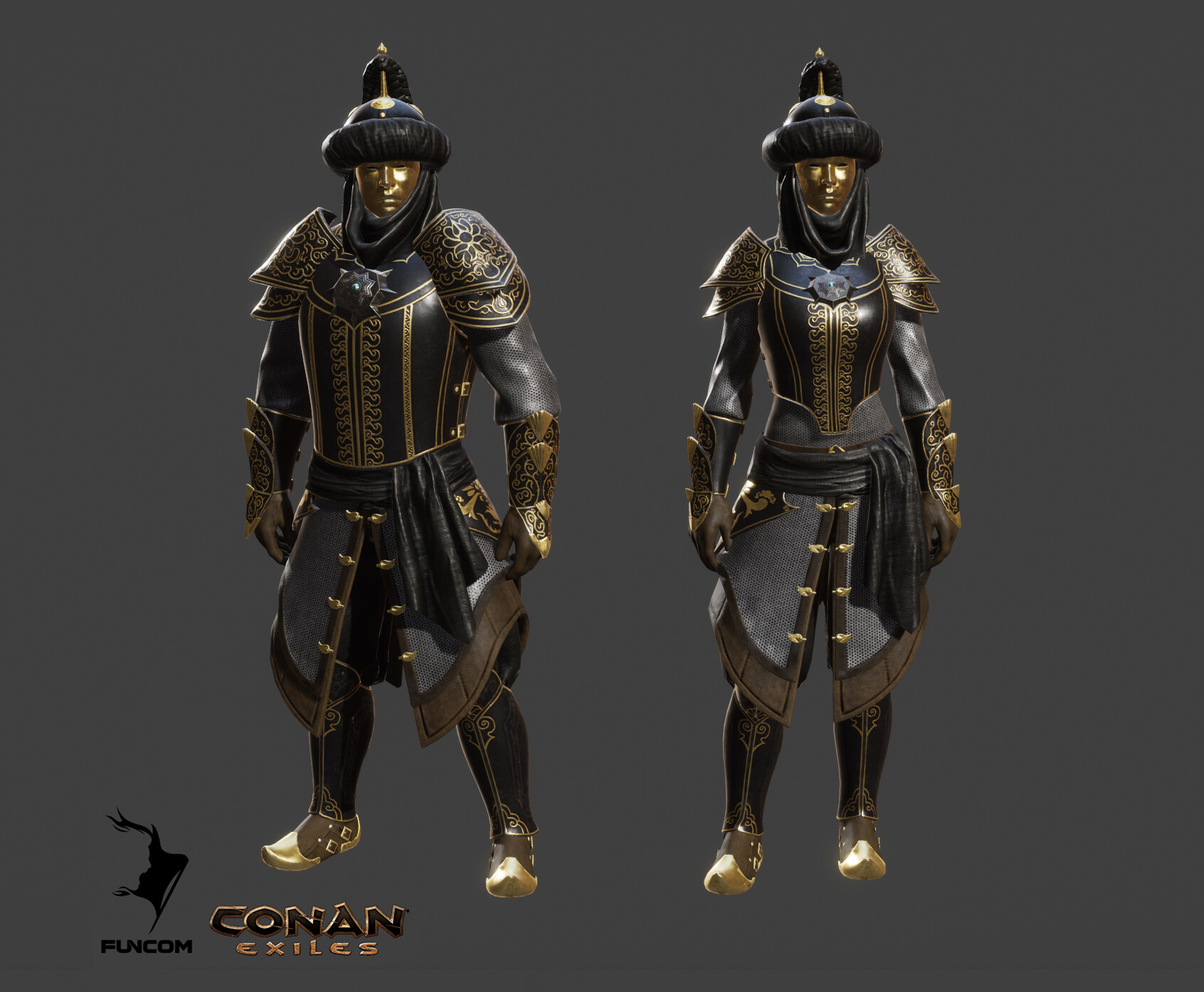 Heavy Armor set from Conan Exiles - Treasures of Turan DLC pack. 