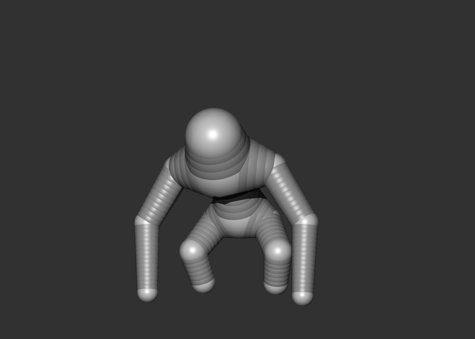 GIF work in progress Body Zbrush 