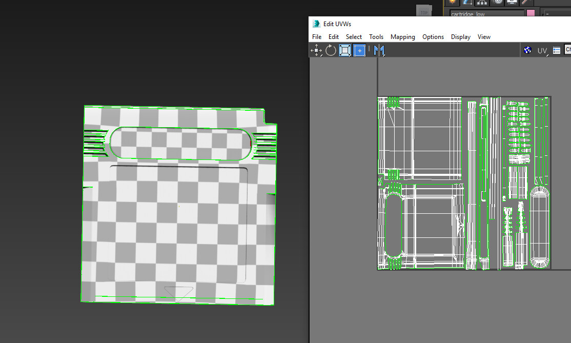 checker pattern and unwrapping 